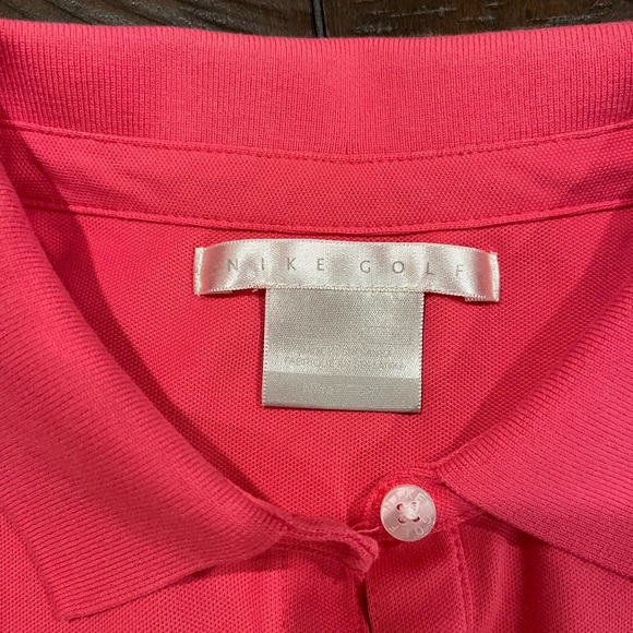 NWOT – PINK “NIKE GOLF” FIT DRY LADIES GOLF SHIRT - MED - Picture 8 of 9